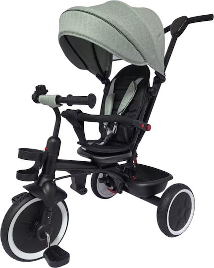 Bike Toys Kinderdreirad mit Elterngriff für 12 Monate Grau-Mint