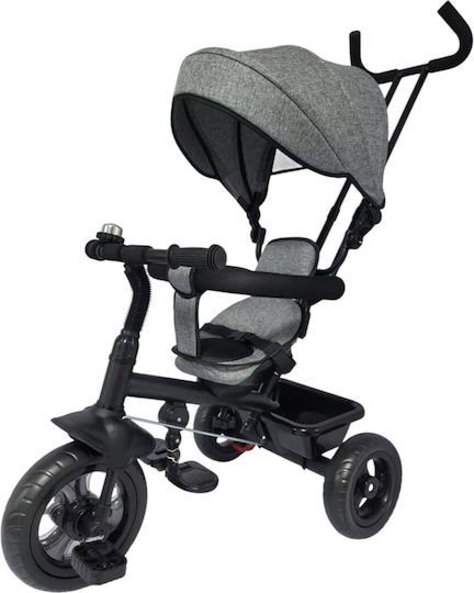 Bike Toys Kinderdreirad mit Elterngriff für 12 Monate Grau