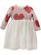 Children's Dress Long Sleeve Knitted Red