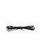 Bergal Round Laces Thin Black 90 Cm Λεπτα Στρογγυλα Κορδονια Χρωμα Μαύρα 90 Εκατοστα