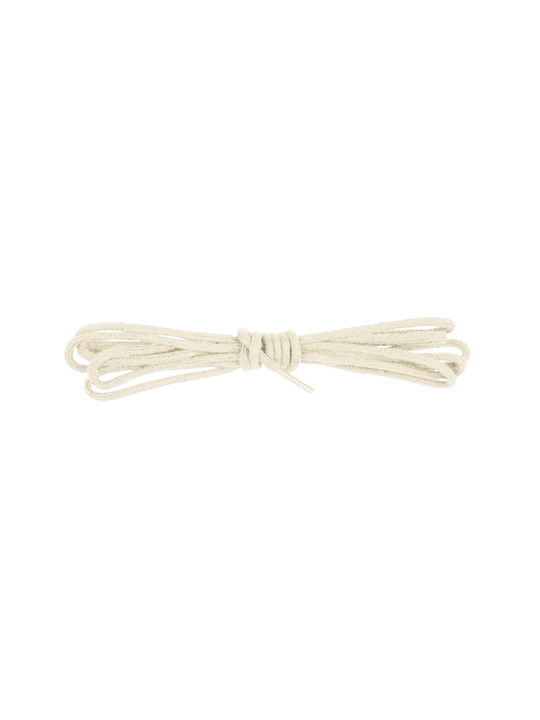 Bergal Round Laces Thin Natural 90 Cm Λεπτα Στρογγυλα Κορδονια Χρωμα Φυσικό 90 Εκατοστα