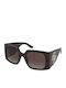 Guess Ochelari De Soare Pentru Femei Cu Ramă Neagră Tortoise Din Plastic Și Lentile Maro Degrade GU00201-H 52F
