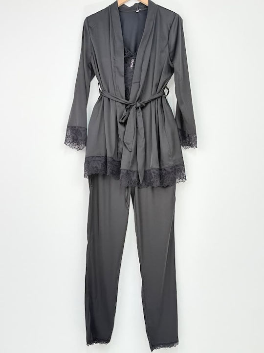 Fuanna Summer Women's Pyjama Set Black