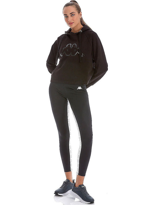 Kappa Jelev Women's Sweatshirt Jacket Hooded Black