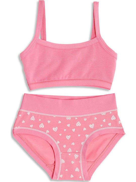 Cotonella Set Kinder-Bustiers Pink
