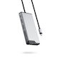 Alogic 12-in-1 USB-C Docking Station with HDMI 4K PD Ethernet and Support for 3 Monitors Gray