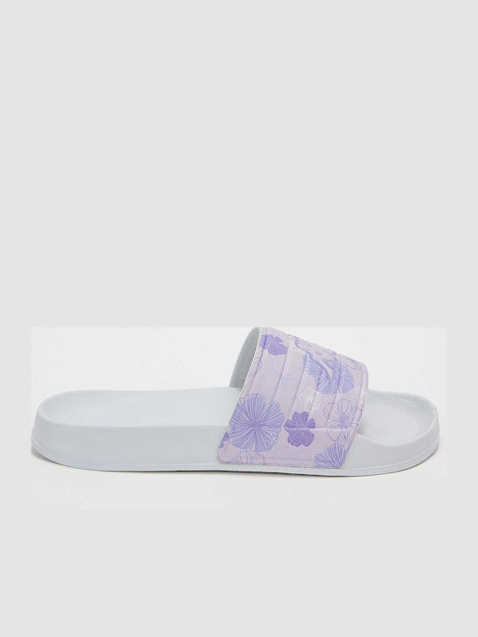 Kappa Logo Sartwow Slides σε Μωβ Χρώμα