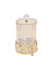 Keskor Metallic Sweet Jar with Lid Gold 10x10x19cm