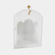 Large Corner Iconostasis Hook Series 50 Modern White Lacquer 69.5 X 47 X 29 cm