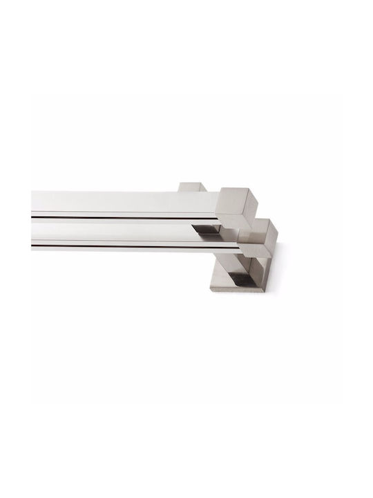 Two-Way Metallic Curtain Track Silver 240cm A301002