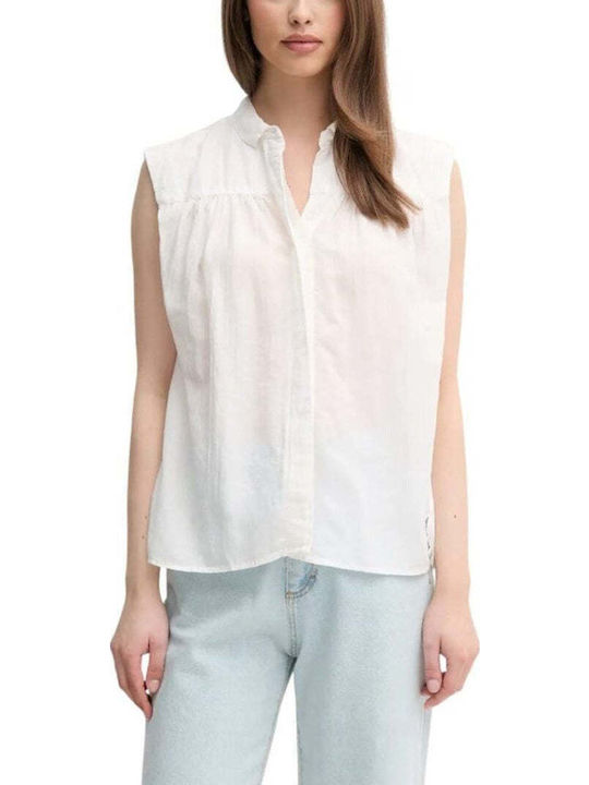 Pepe Jeans Derby Αμάνικο Γυναικείο Πουκάμισο Λε...