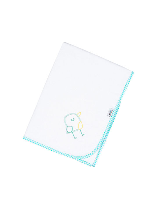 Bunny Bebe Swaddle Blanket Bird Mint Verde 90x9...