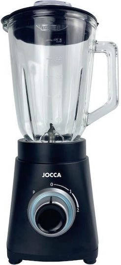 Jocca Μπλέντερ με Γυάλινη Κανάτα 1.5 lt 1000W Γκρι