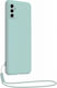 Bigben Connected Case Samsung Galaxy M52 5G In Silicone With Matching Light Blue Wrist Strap