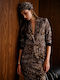 Desiree Lung Blazer pentru femei Sacou Leopard