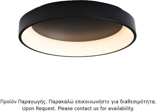 Aca Πλαφονιέρα Οροφής 78εκ. Μαύρη με Ενσωματωμένο LED