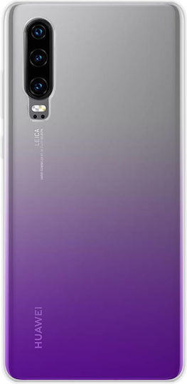 Color Block Case Huawei P30 Shockproof Scratch Resistant Purple