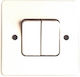 Ingelec Vertieft Wandschalter Zwei-Wege Beige