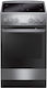 Hansa Cooker 65lt with Ceramic Hobs W50cm. Inox
