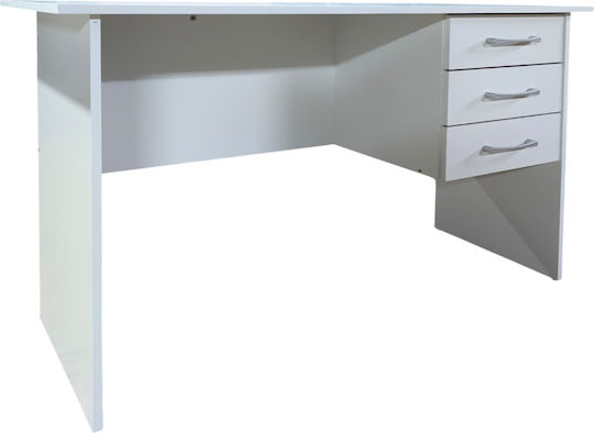 Γραφείο Oliver 120x55x75εκ. Leuko Γραφείο Oliver 120x55x75εκ. Leuko