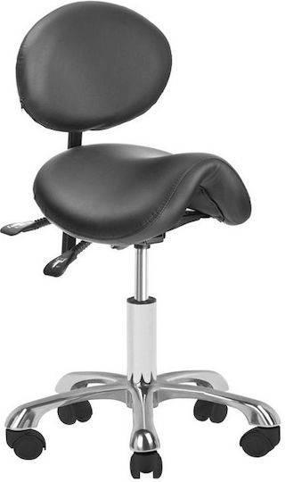 Salon Tech Black Hair Salon & Spa Chair with Adjustable Height