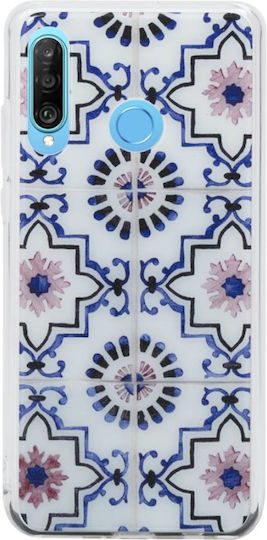 Bigben Connected Case Huawei P30 Lite Motifs Morocco Hybride Antichocs Multicolour