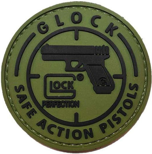 Glock 6 Ø Cm Σήμα Pvc Λαδί Μαύρο
