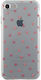 Bigben Connected Handyhülle iPhone SE 2020 8 7 Halbrigide Kleine Herzen Transparant