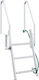 vidaXL 3 Steps Boat Ladder