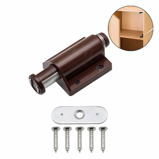 Magnetic Cabinet Latch Spring Push To Open 29x34 Brown Hs24037 Liyset