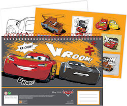 Drawing Pad 23x33 cm 40 Sheets Stickers Cars Roaring #341-33416