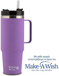 Nava "we Care" Glass Thermos Stainless Steel / ...