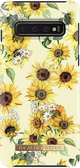 Ideal Sweden Case Samsung Galaxy S10 G973 Model Fashion Case Floral Pattern Yellow