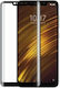 Bigben Connected Tempered Glass Screen Protector for Pocophone F1 2.5D Scratch Proof Transparent Black