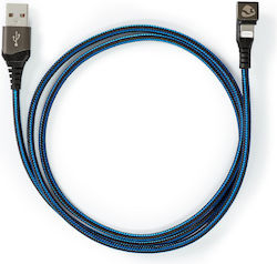 Nedis Lightning USB-A Плетен Кабел 1м 180° Конектор Игра Син Nedis Lightning USB-A Плетен Кабел 1м 180° Конектор Игра Син
