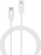 Bigben Connected Usb C Lightning Cable 2m 2.4a White