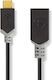 Nedis USB Typ-C Männlich Zu USB-A-Buchse 60W 5 Gbps Lade Daten Kabel 0,15m Schwarze