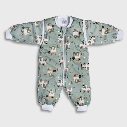 Tender Winter Baby Sleeping Bag with Detachable Sleeves Green Tender Winter Baby Sleeping Bag with Detachable Sleeves Green