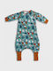 Tender Winter Sleeping Bag with Feet Flex 2.5 Tog Turquoise with Detachable Sleeves
