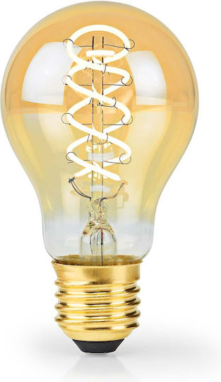 Nedis Filament LED Bulb E27 A60 3.8W 250lm 2100K Dimmable Vintage Gold