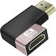 Linq 8k Uhd HDMI Weiblich Zu HDMI Männlich Linker Winkel Video Konverter Schwarz