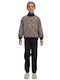 Kids' Set with Pants Winter 2pcs Black-camel Blouse
