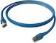 Easylan S/FTP Cat.6a (Gigabit) Καλώδιο Δικτύου Ethernet 1m Μπλε