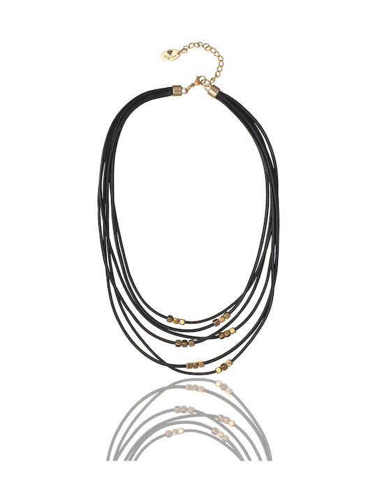 The Gem Stories Necklace Made of Gold Plated Steel The Gem Stories Necklace Made of Gold Plated Steel