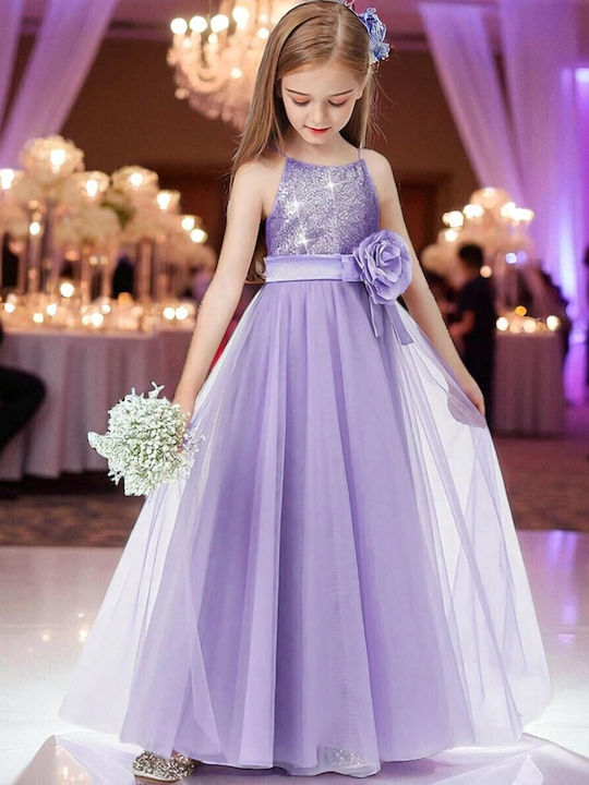 Children's Dress Sleeveless Lilac