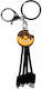Yello Koko 3-in-1 Andy USB A Micro-USB USB-C Blitzschlag Kabel 0,15m Donuts Schwarze Gelb