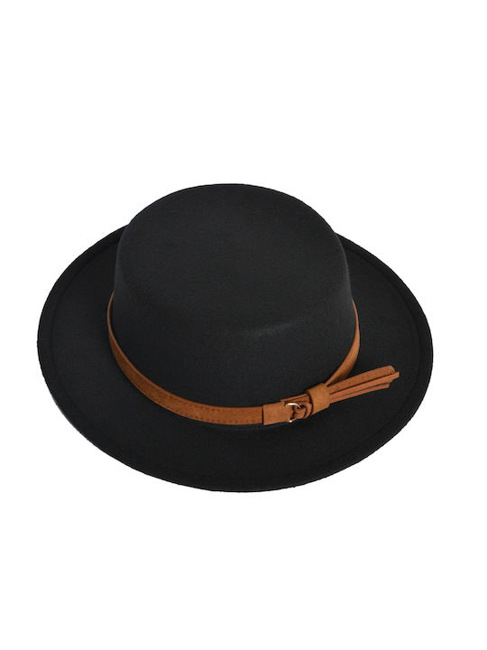 Mat Fashion Шапка Федора Черна