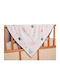 Liolios Home Blanket Nursery Swaddling Blankets Crown Cotton Beige 80x100cm