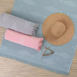 Borea Beach Towel Pareo Cotton with Fringes 160...