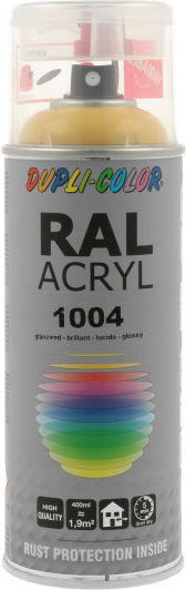 Dupli Color Σπρέι Αστάρι Ακρυλικό Υψηλής Θερμοκρασίας Κίτρινο 1004 400ml